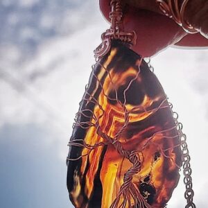 Tree Of Life bruin oranje Agaat SunCatcher