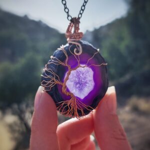 Tree Of Life Paarse Agaat SunCatcher