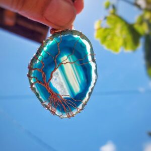 Tree Of Life blauwe Agaat SunCatcher