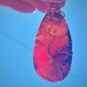 Tree Of Life Roze Agaat