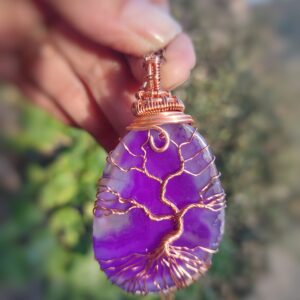 Tree Of Life Paars/Roze Agaat