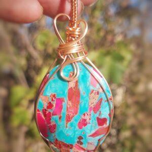 Jasper plus met koperdraad