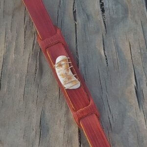 Leren armband met Zeeschelp