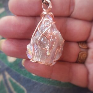 Aqua Aura met koperdraad