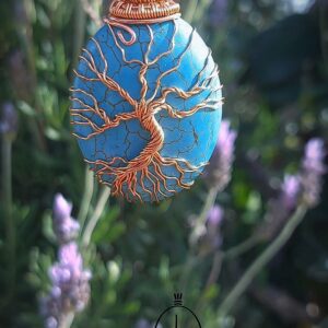 Turkoois met Tree Of Life