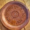 Grote Antieke Koperen Oplaadschaal met kristallen, Tensor ringen en Triskelion