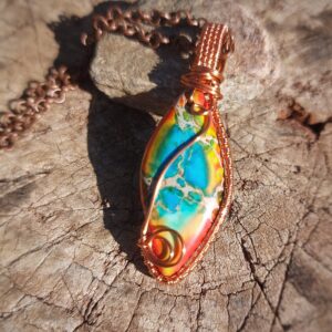 Calsilica met koperdraad