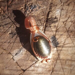 Obsidiaan met Gouden flash