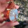 hanger opaliet tree of life koper voorkant