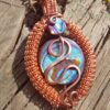 abalone hanger met koperen coils