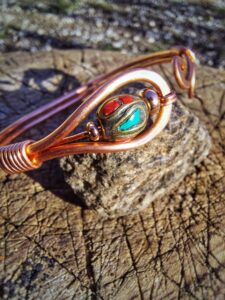 Armband koper draad tibet 1