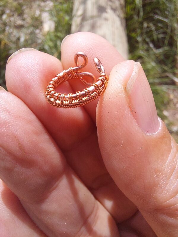copper ear cuff, no piercing needed