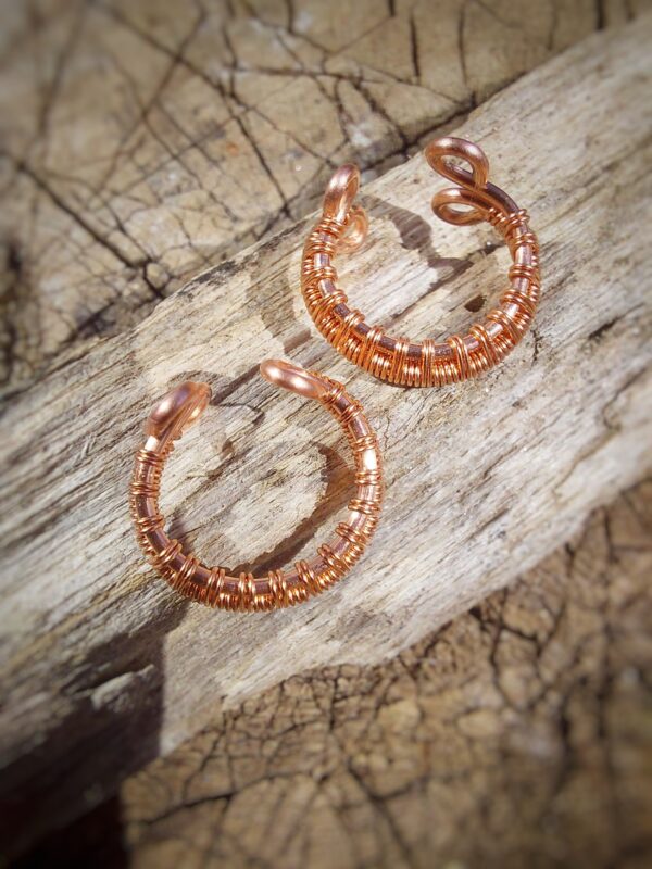 copper ear cuff, no piercing needed