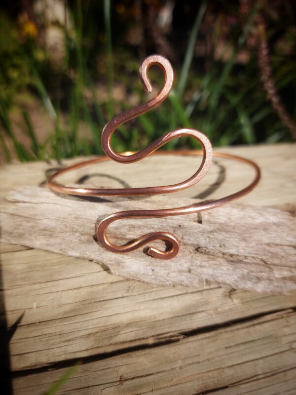 Koperen enkele armband voor de bovenarm/ Enkelband enkelband armcuff koperdraad bovenarmband arm manchetarmband