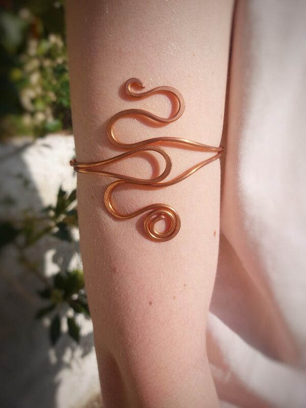 tobillera armcuff hilo de cobre 2a