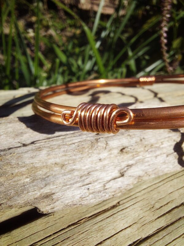 tobillera armcuff hilo de cobre 2e