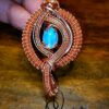 white opal ethiopië 2.1carat copper wire