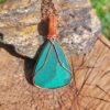 hanger koper draad malachiet tree of life