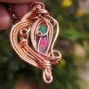 hanger zwarte opal koper draad