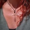 colgante ankh de cobre de hilo grueso