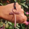 koperen ankh hanger van dik koperdraad