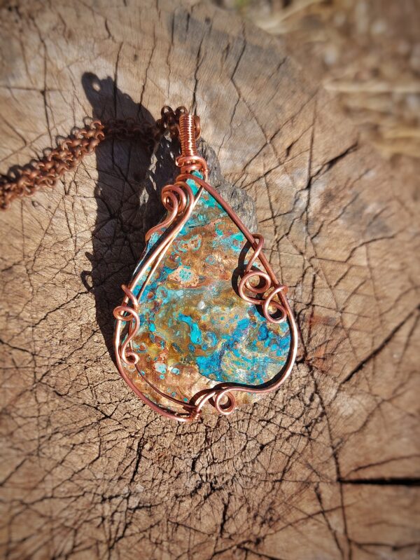 koperen hanger met patina
