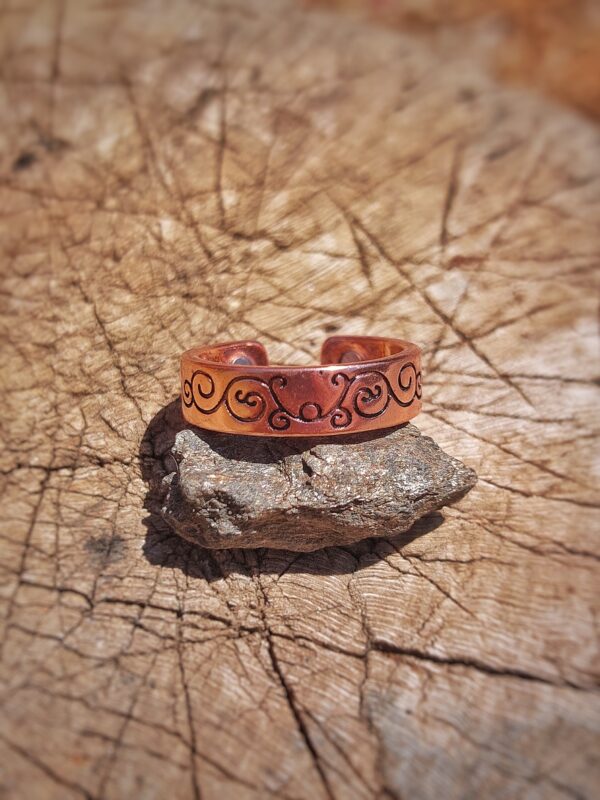 koperen ring met magneten
