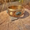 Messingarmband Chlorastrolite Thomsonit