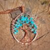 hanger tree of life turquoise