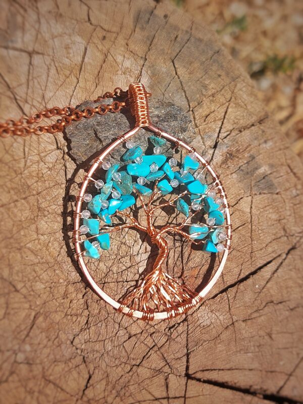 hanger tree of life turquoise