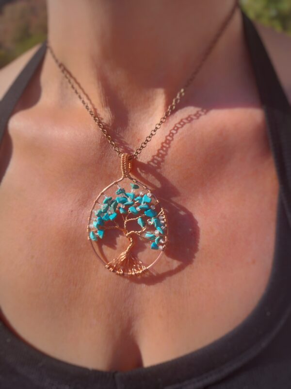 hanger tree of life turquoise 1