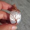 koperen hanger met seleniet en tree of life
