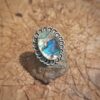 Anillo de plata hecho a mano con abalone 1