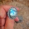 Anillo de plata hecho a mano con abalone 2