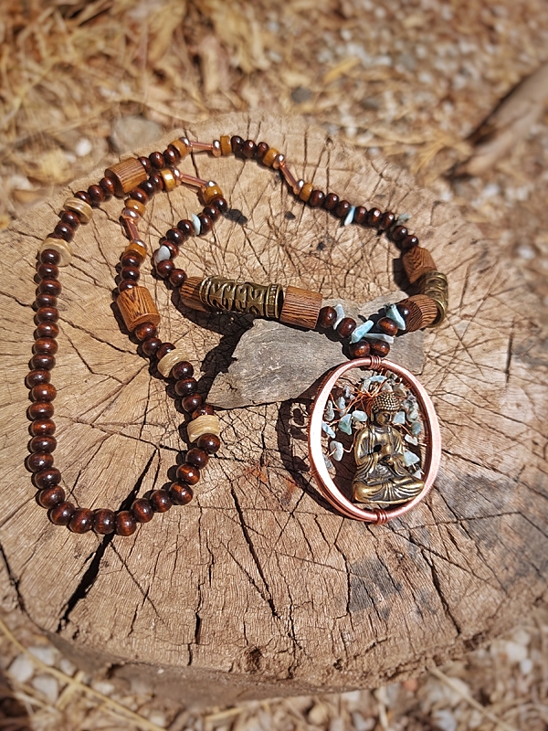 koperen hanger buddha 1
