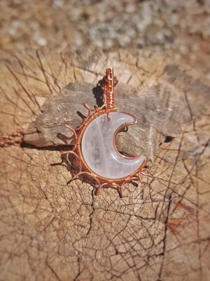 Copper Sun Moon Pendant 1