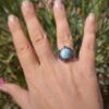 Anillo de plata con Larimar 1 Anillo de plata con Larimar 1