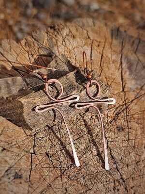 Pendientes de cobre de anja 1