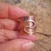 koperen ring gehamerd 1