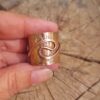 Anillo de cobre martillado 2