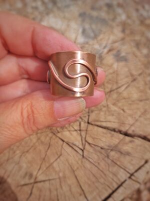 Home koperen ring glad 1