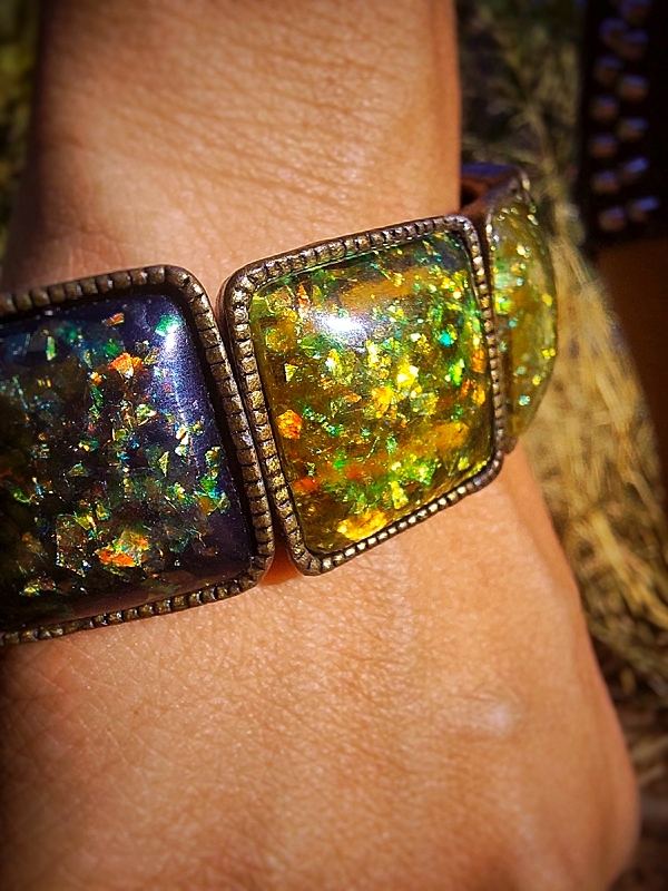 Vintage Imitation Opal Bracelet 1