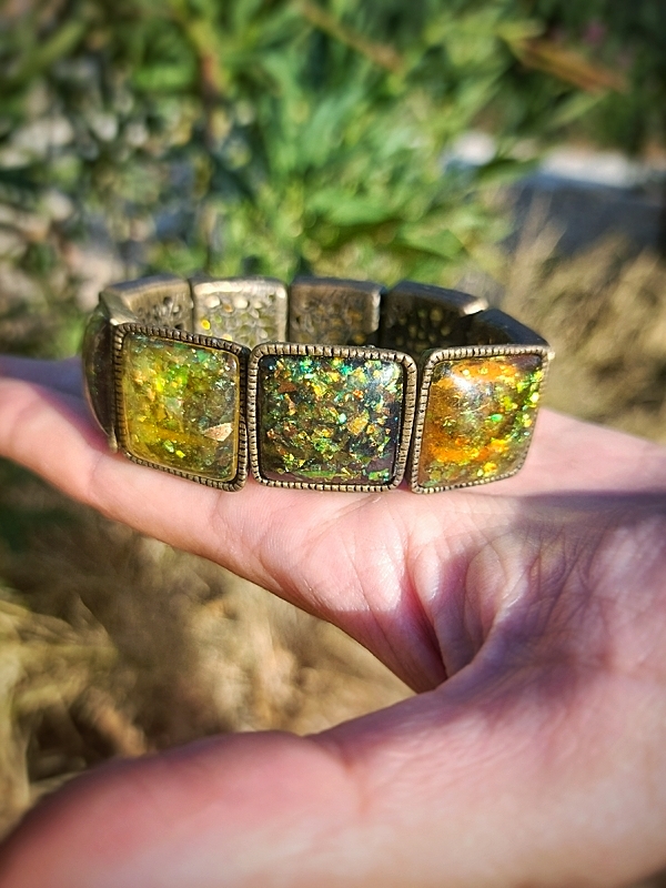 Vintage Imitation Opal Bracelet 2